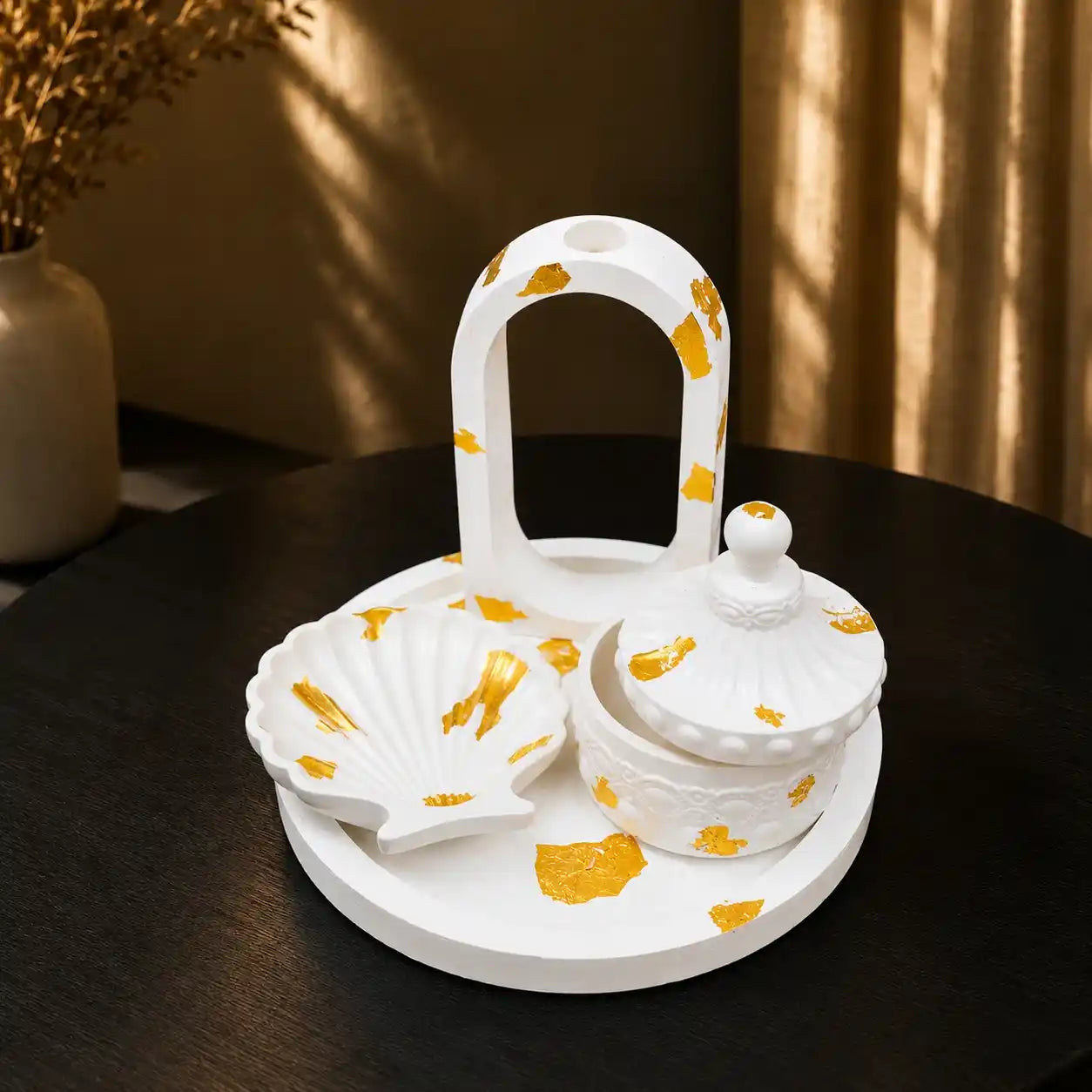 4 in 1 Bundle - Round Tray | Shell Tray | Trinket Jar & Propagation Vase