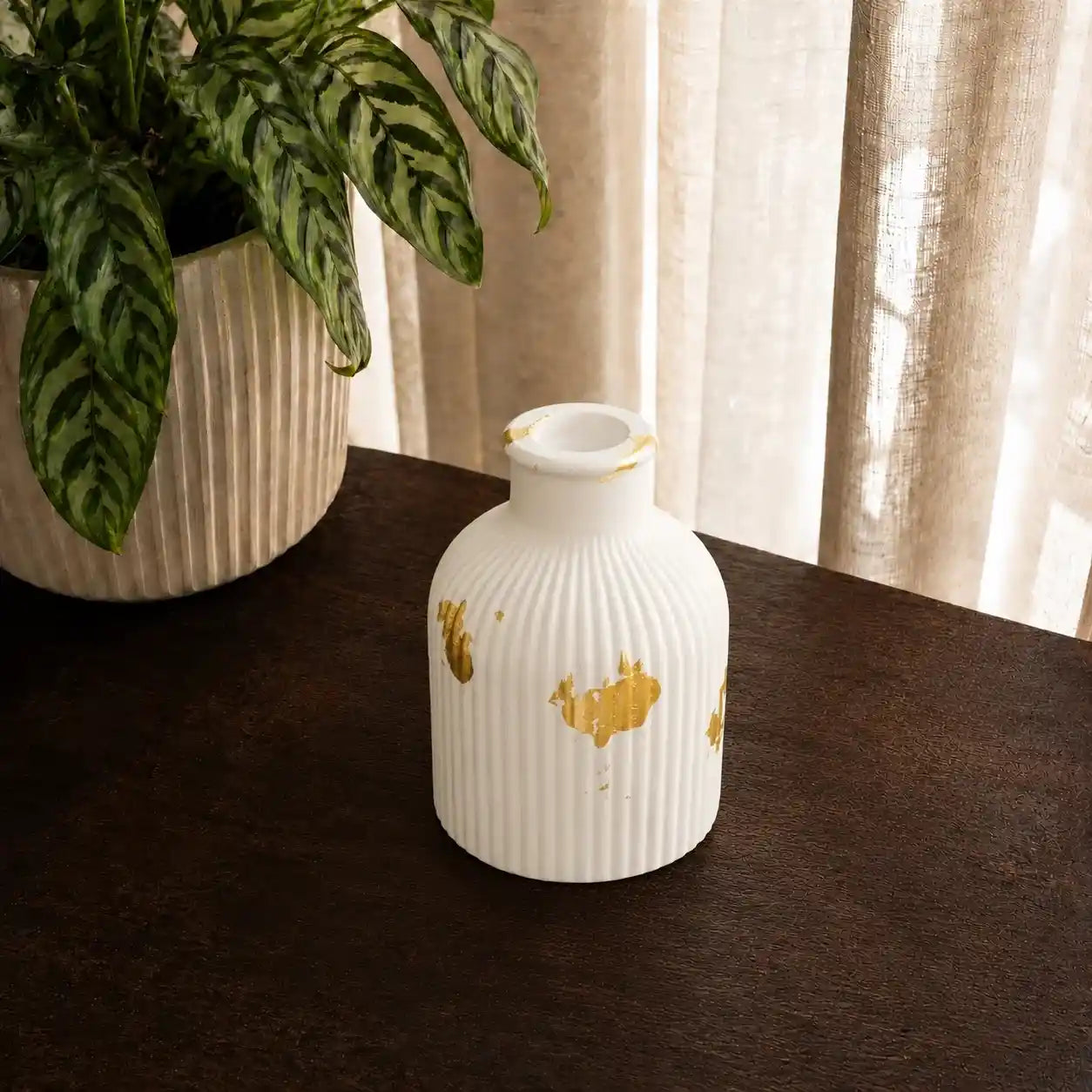 Ribbed Vase