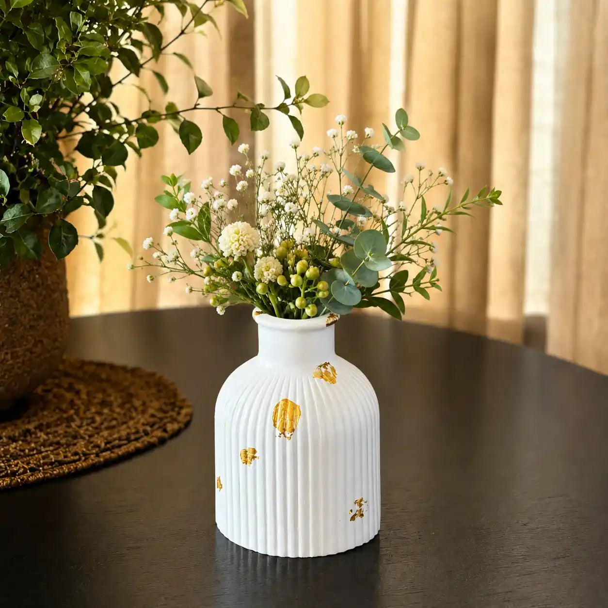 Ribbed Vase