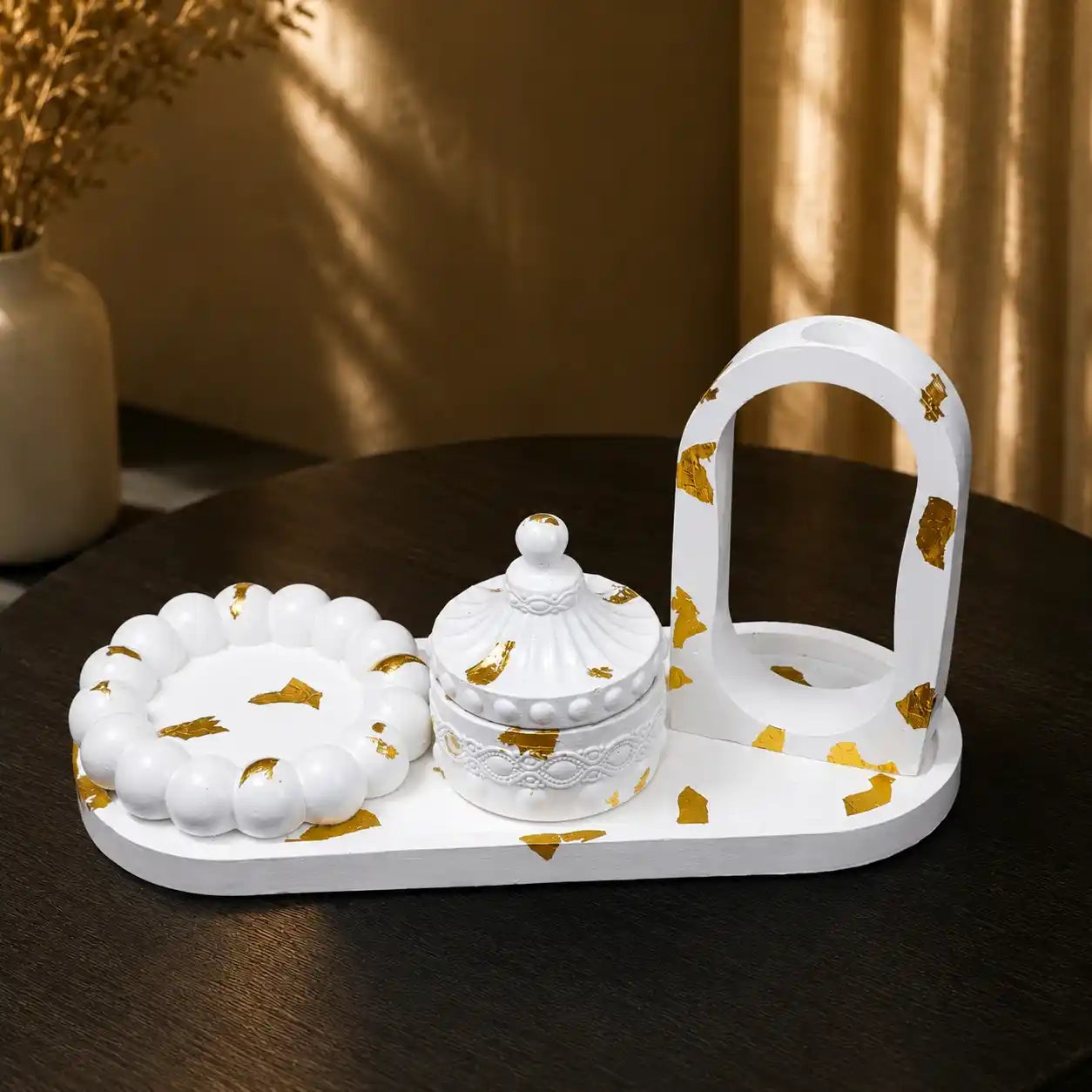 4 in 1 Bundle - Large Oval Tray | Propagation Vase | Bubble Tray & Trinket Jar