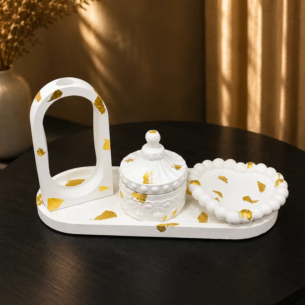 4 in 1 Bundle - Large Oval Tray | Heart Tray | Propagation Vase & Trinket Jar