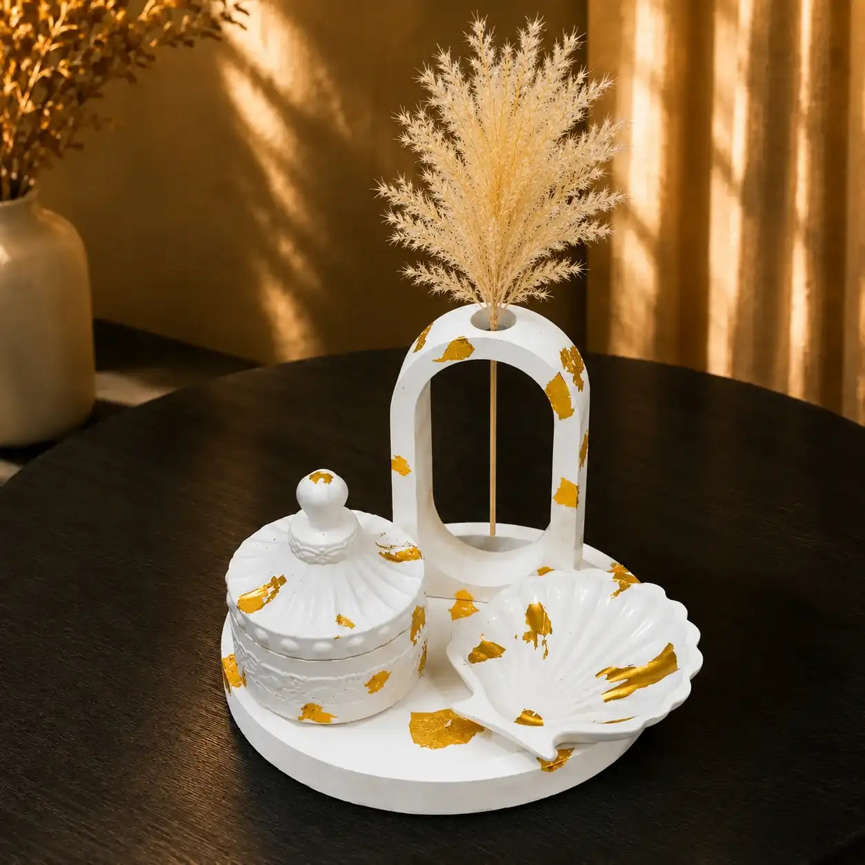 4 in 1 Bundle - Round Tray | Shell Tray | Trinket Jar & Propagation Vase