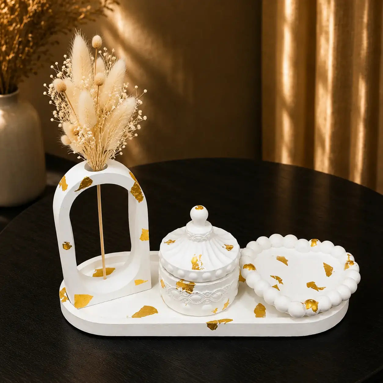 4 in 1 Bundle - Large Oval Tray | Heart Tray | Propagation Vase & Trinket Jar